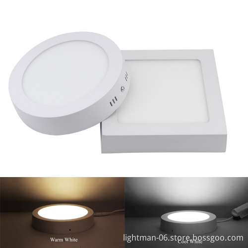 Surface Mounted 12W Round LED Ceiling Panel Light